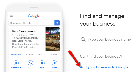 Small business marketing strategy - Google my business sign up