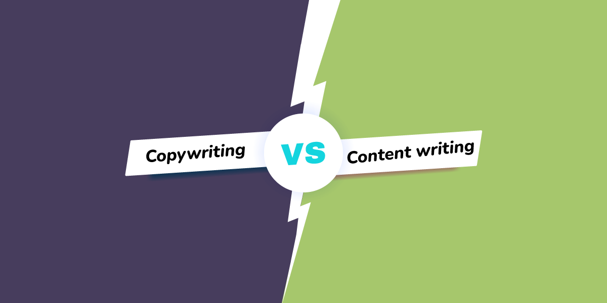 copywriting vs. content writing header