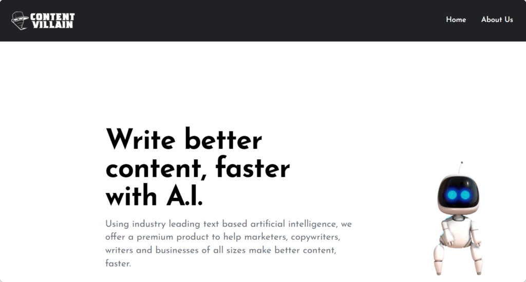 Content Villain AI copywriting