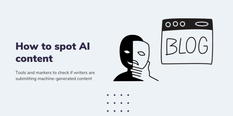 How to spot AI generated content header