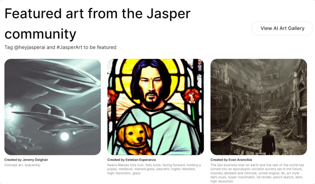 Jasper art community images